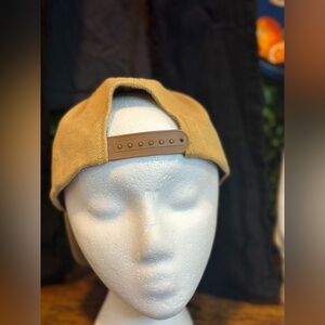 Boys Tan SnapBack Hat “Wildfire” cotton canvas cap